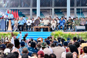 Panglima TNI Dampingi Presiden Prabowo Hadiri PENAS XVII, Menuju Swasembada Pangan Nasional