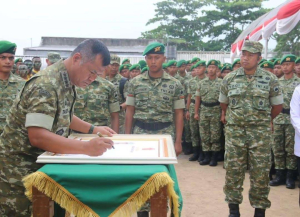 Wakil Panglima TNI Tinjau Pembangunan Yonif TP 936/Satria Joyokusumo