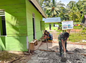 Program RTLH TNI AD Tuntas, Darlius Kini Tempati Rumah Layak Huni
