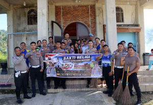 Polres Mentawai Kerahkan Seluruh Personel untuk Bakti Religi Sambut HUT Bhayangkara ke 80