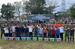Danpusterad Tutup Bakti TNI AD untuk Rakyat di Mentawai, Serahkan RTLH dan Sumur Bor