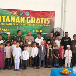 Koramil 02/Batuceper Gelar Khitanan Gratis untuk 40 Anak