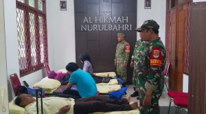 Koramil 08/Duren Sawit Gelar Bakti Kesehatan dan Donor Darah
