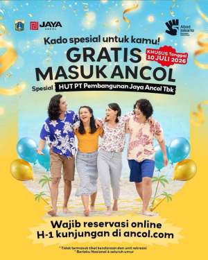 Rayakan HUT Perusahaan, Ancol Gratiskan Tiket Masuk bagi Pengunjung pada 10 Juli