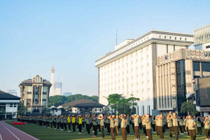 Panglima TNI dan Kasad Perkuat Soliditas Prajurit Lewat Olahraga Bersama di Mabesad