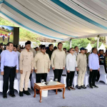 Panglima TNI Dampingi Presiden Resmikan Lima Bendungan, Perkuat Ketahanan Pangan Nasional