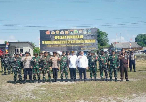 Prajurit Lanal Bintan Dukung Pembukaan TMMD Ke-129, Percepat Pembangunan Desa Busung