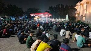 Ratusan Warga Padati Nobar Piala Dunia 2026 di Gedung Juang 45 Tambun Selatan