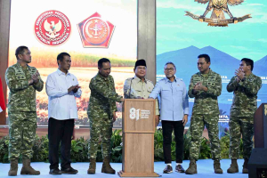 Panglima TNI Dampingi Presiden Prabowo Panen Raya Terintegrasi, Perkuat Ketahanan Pangan Nasional