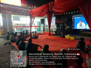 Kodim 0506 Tangerang Gelar Nobar Piala Dunia Bersama Warga