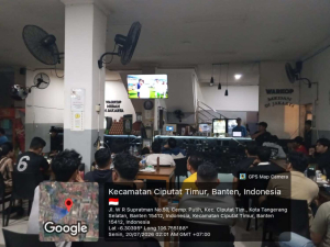 Kodim 0506 Tangerang Nobar Final Piala Dunia Bersama Warga