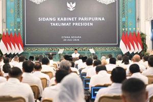 Panglima TNI Hadiri Evaluasi Program Pemerintah di Sidang Kabinet