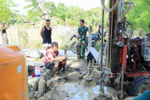 TMMD Ke-129 Bangun Sumur Bor, Warga Bokimaake Segera Nikmati Air Bersih