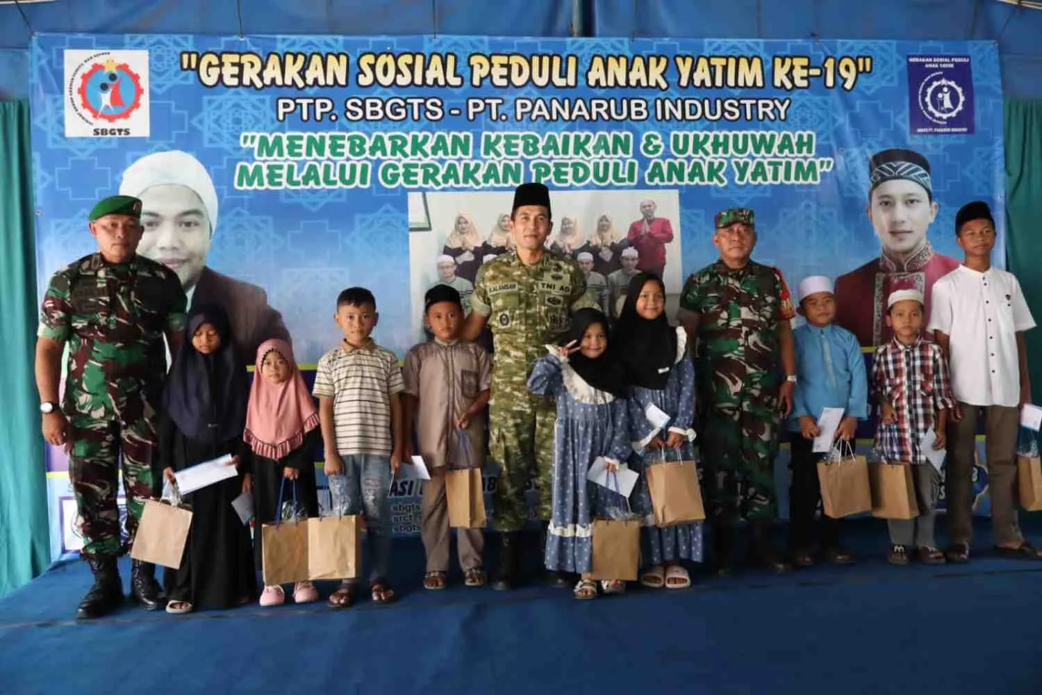 Wadanramil 01/Tangerang Hadiri Santunan Anak Yatim SBGTS Panarub
