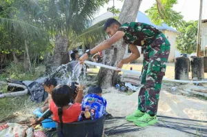 TMMD Akhiri Krisis Air Bersih Warga Bokimaake