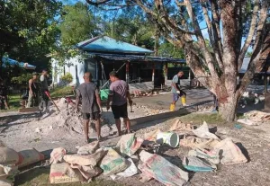 TMMD Tuntaskan Pengecoran Jalan Kampung Sesor