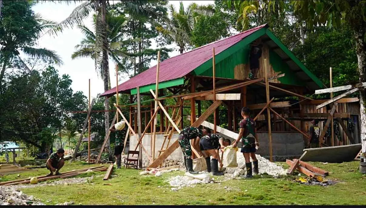 Pembangunan Rumah TMMD Sorsel Capai 58 Persen