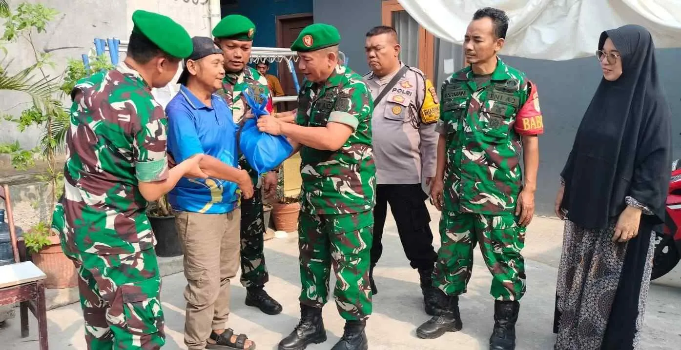 Koramil Ciledug Salurkan Sembako Lewat Jaga Jakarta On The Spot