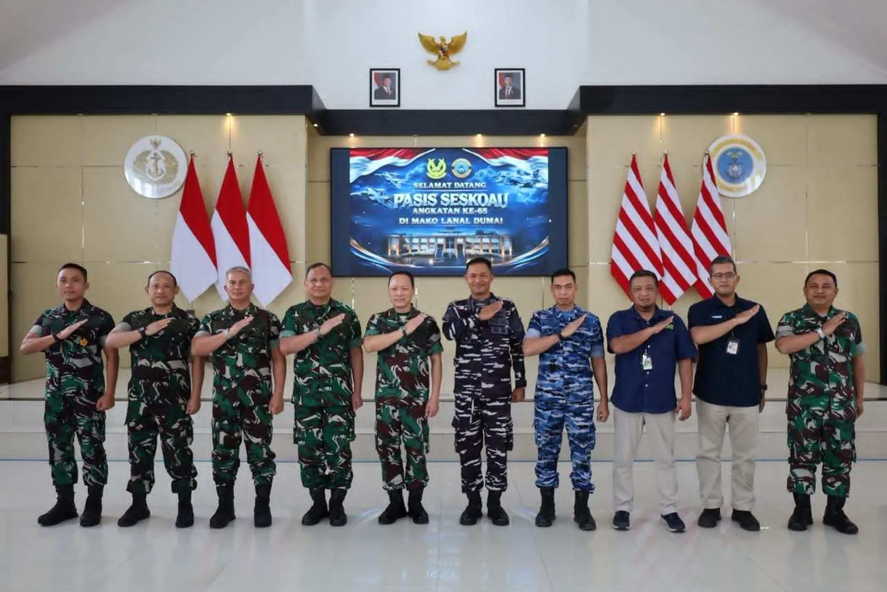 Danlanal Dumai Terima Kunjungan Pasis Seskoau Angkatan 65