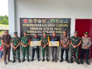 Danlanal Bintan Dukung Wasev TMMD Percepat Pembangunan Desa