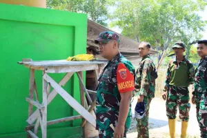 Dansatgas TMMD Tidore Pastikan Pembangunan Tepat Waktu