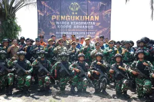 Danlanal Dumai Dikukuhkan Jadi Warga Kehormatan Korps Arhanud