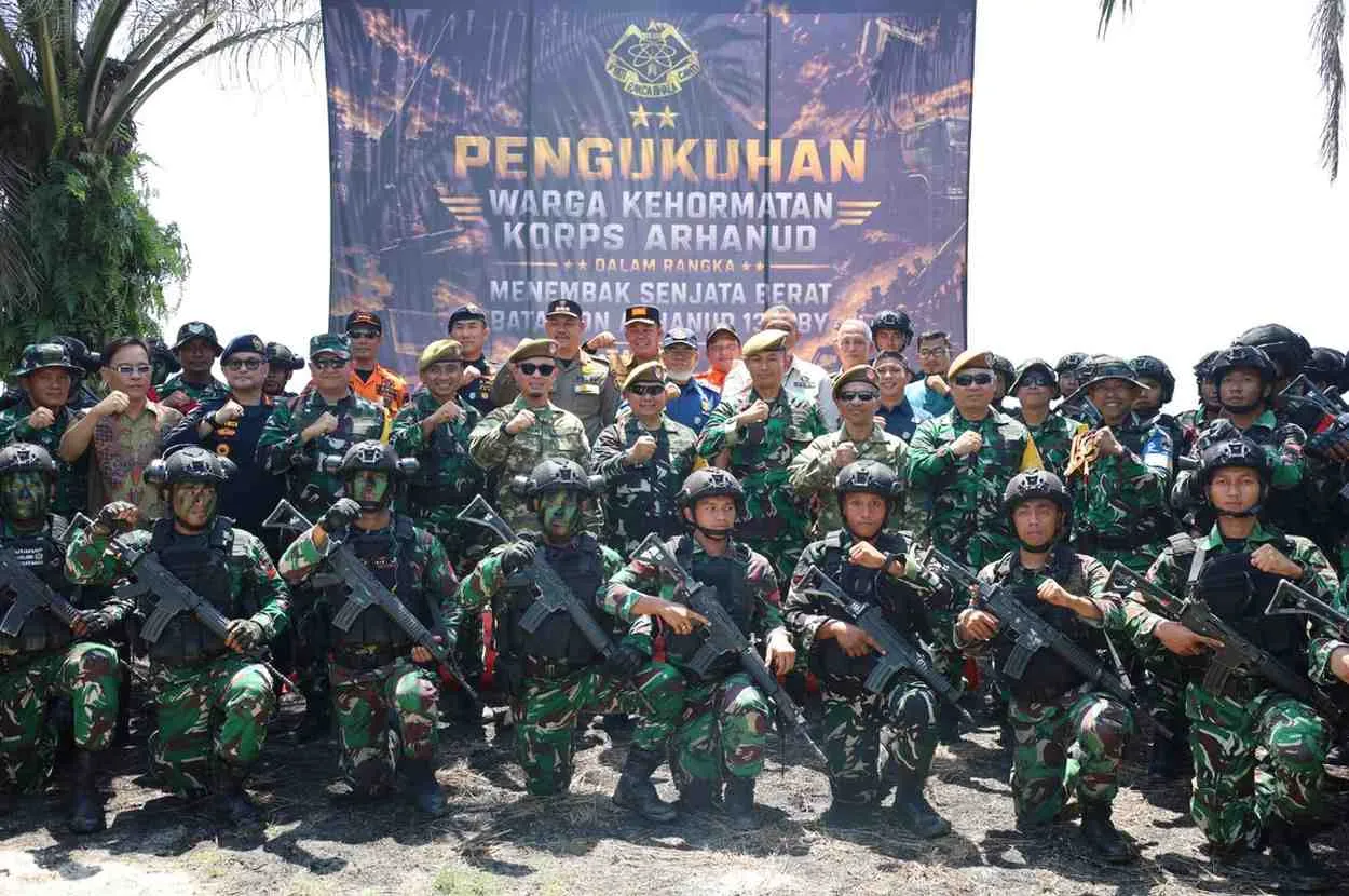 Danlanal Dumai Dikukuhkan Jadi Warga Kehormatan Korps Arhanud