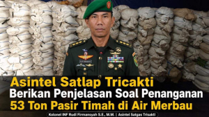 Satlap Tricakti Jelaskan Status 53 Ton Pasir Timah Belitung