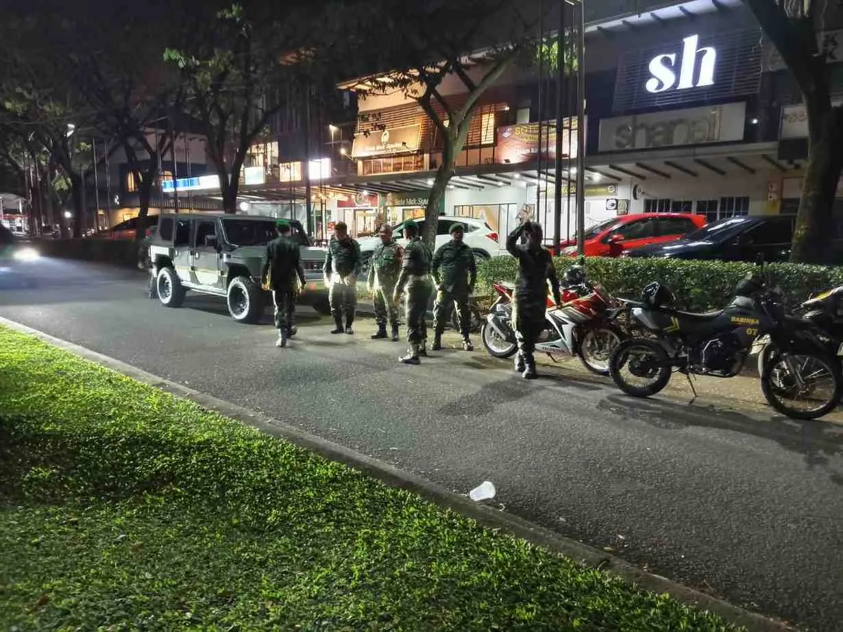 Dua Koramil dan Komduk Patroli Malam Jaga Kamtibmas Tangerang