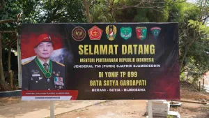 Menhan Tekankan Kesiapan Prajurit Saat Kunjungi Yonif TP 899/BSG