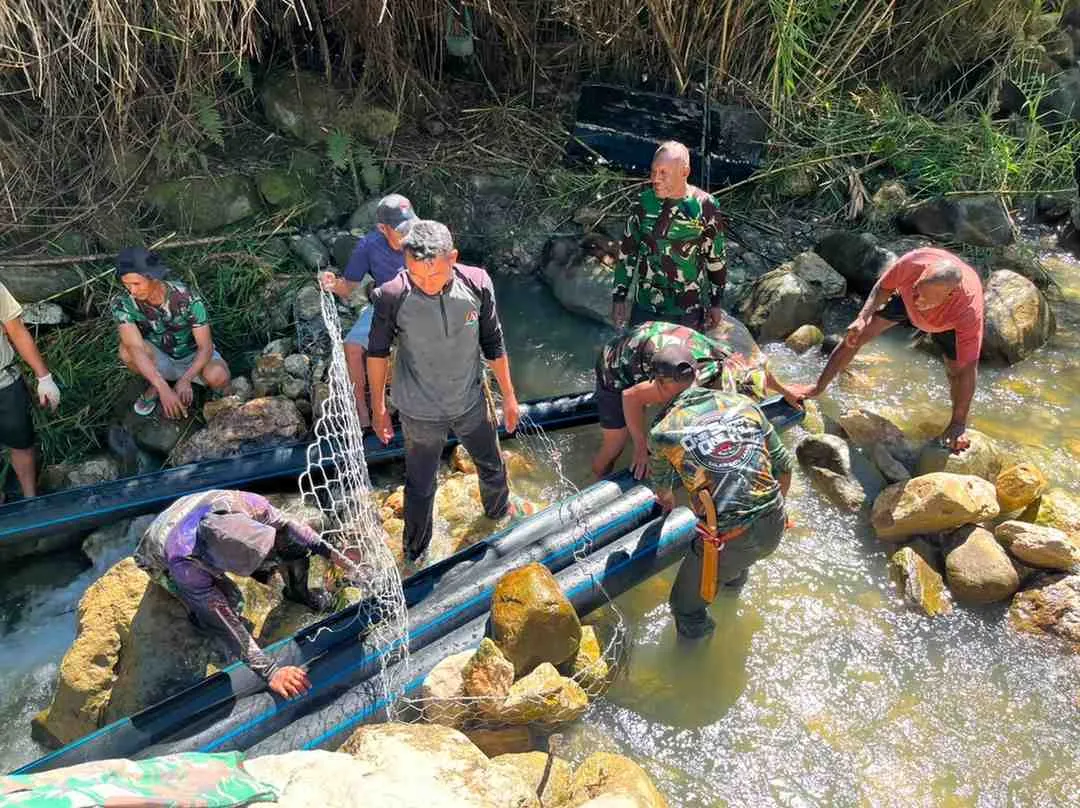 Korem 172/PWY Bangun Infrastruktur Dasar untuk Warga Papua