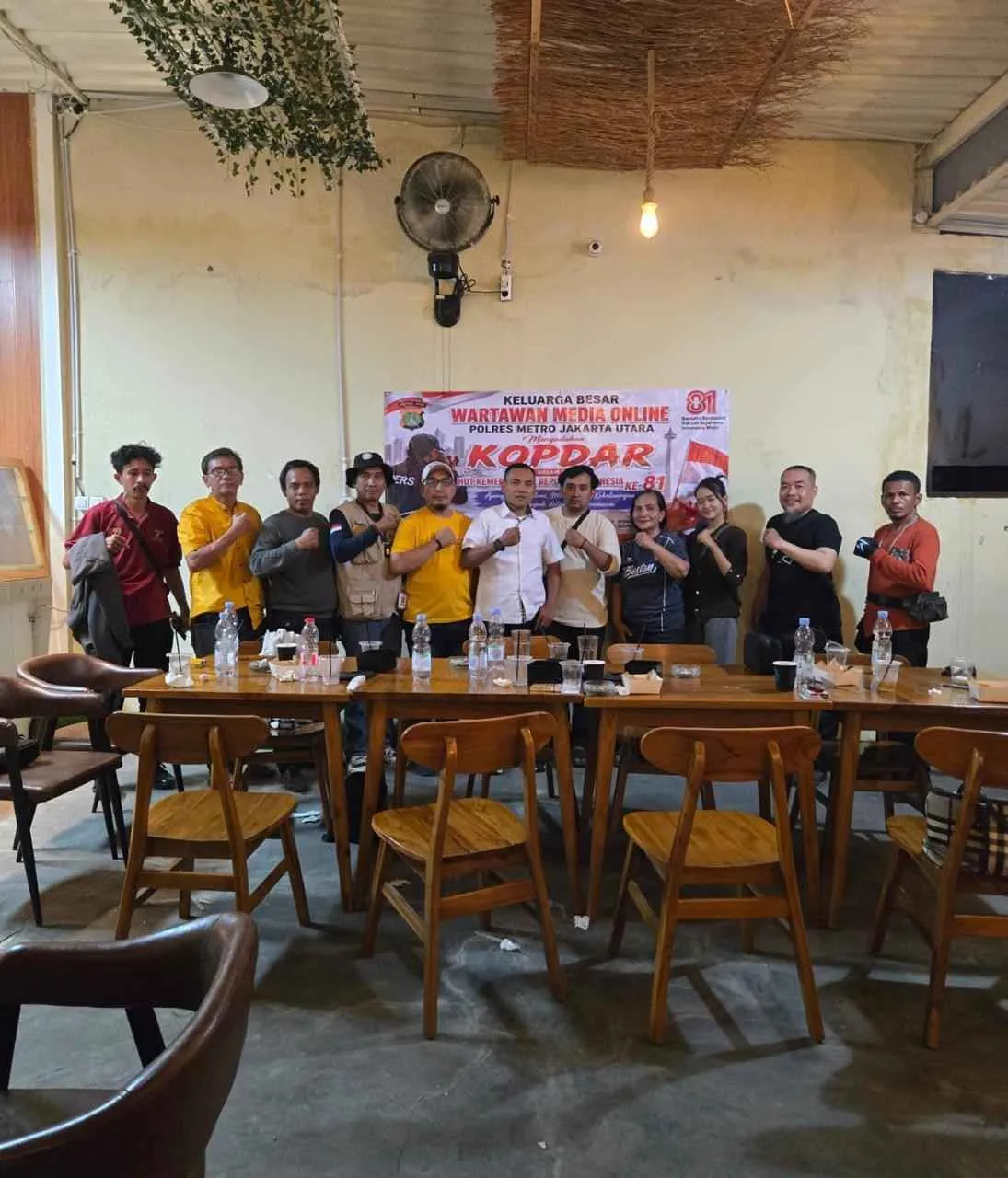 Sambut HUT RI ke-81, Pokja Media Online Polres Metro Jakut Perkuat Sinergi