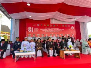 Danlanal Bintan Hadiri Upacara HUT ke-81 Kemerdekaan RI