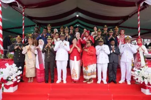 Dandim Mimika Hadiri Upacara HUT ke-81 RI di Timika