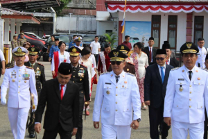 Lanal Nias Meriahkan HUT ke-81 RI dengan Tarian Kreasi Nusantara