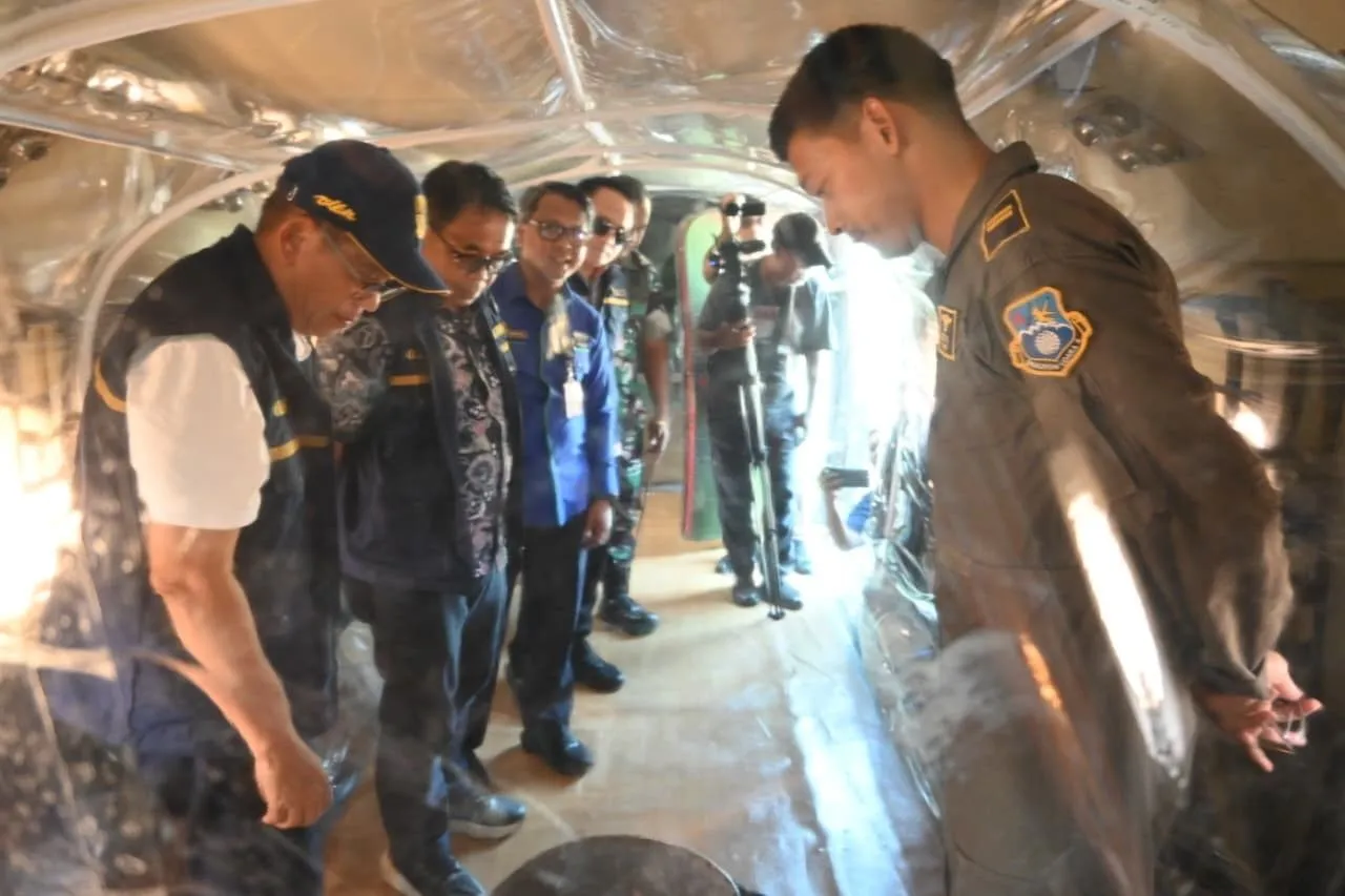 TNI Kerahkan Tiga Pesawat Cassa-212 Dukung Modifikasi Cuaca di Kalimantan
