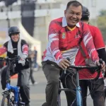 Danramil Tangerang Ikuti Sepeda Bersama Meriahkan HUT ke-81 RI