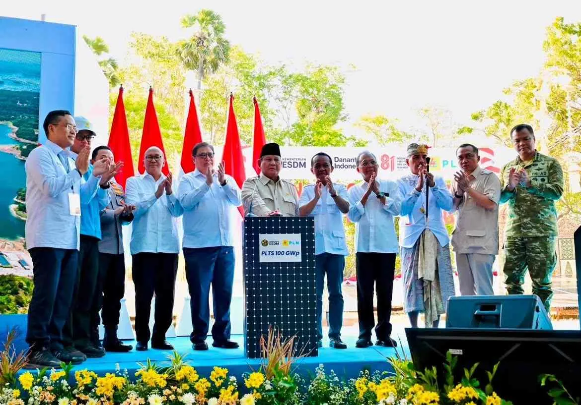 Wapang TNI Hadiri Peresmian Tahap Awal Program PLTS 100 GWp