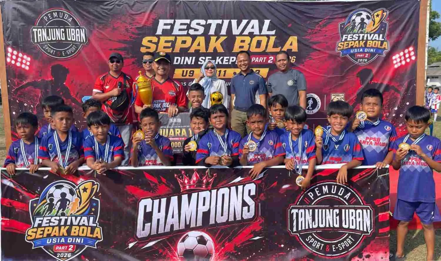 Lanal Bintan Dukung Pembinaan Sepak Bola Usia Dini Se-Kepri