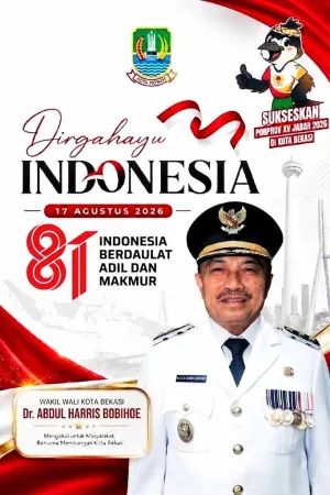 HUT RI ke 81 Tahun, Wakil Wali Kota Bekasi Ajak Warga Bersatu Demi Indonesia Maju