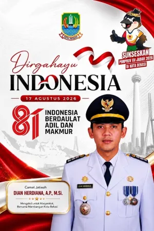 Semangat HUT RI ke-81, Camat Jatiasih Ajak Masyarakat Bersatu Bangun Kota Bekasi dan Sukseskan Porprov XV Jabar 2026