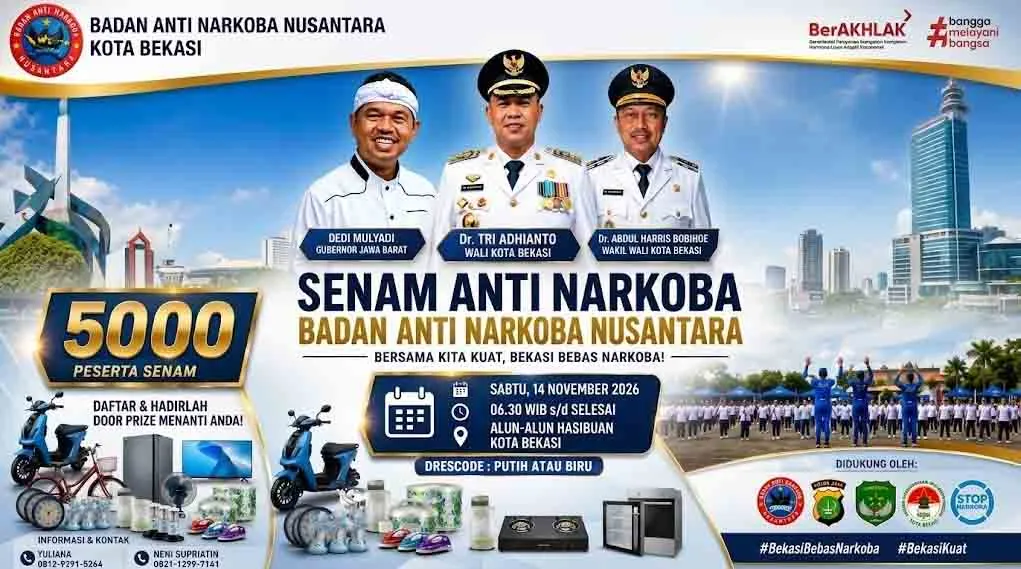 BANN Kota Bekasi Siapkan Senam Anti Narkoba, Sasar Peran Ibu dalam Pencegahan