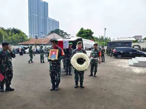 Kodim Tangerang Lepas Sertu Budi Surahmat Lewat Pemakaman Militer