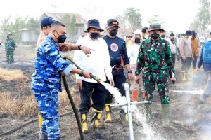 Gubernur Kalsel dan Forkopimda Kerahkan Metode Undercooling Atasi Karhutla