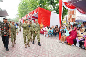 Dankodiklat TNI Tinjau Bakti Kesehatan dan Sosial SGS 2026 di Martapura