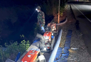 Lanud Sjamsudin Noor Rawat Pompa Embung Jokowi Hadapi Karhutla