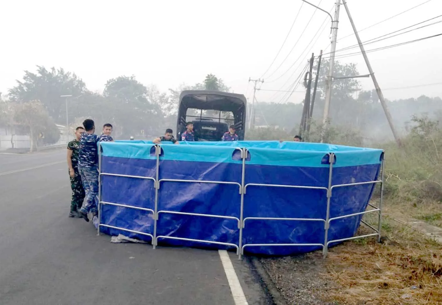 Lanud Sjamsudin Noor Siagakan Tangki Portable Antisipasi Karhutla 1 Lanud Sjamsudin Noor Siagakan Tangki Portable Antisipasi Karhutla