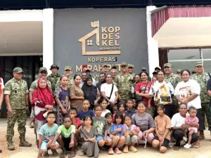 Wapang TNI Tinjau Kesiapan Yonif TP 859 dan KDKMP di Supiori