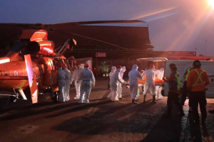 Tujuh Jenazah Korban KM Virgo Tiba di Lanud Sjamsudin Noor