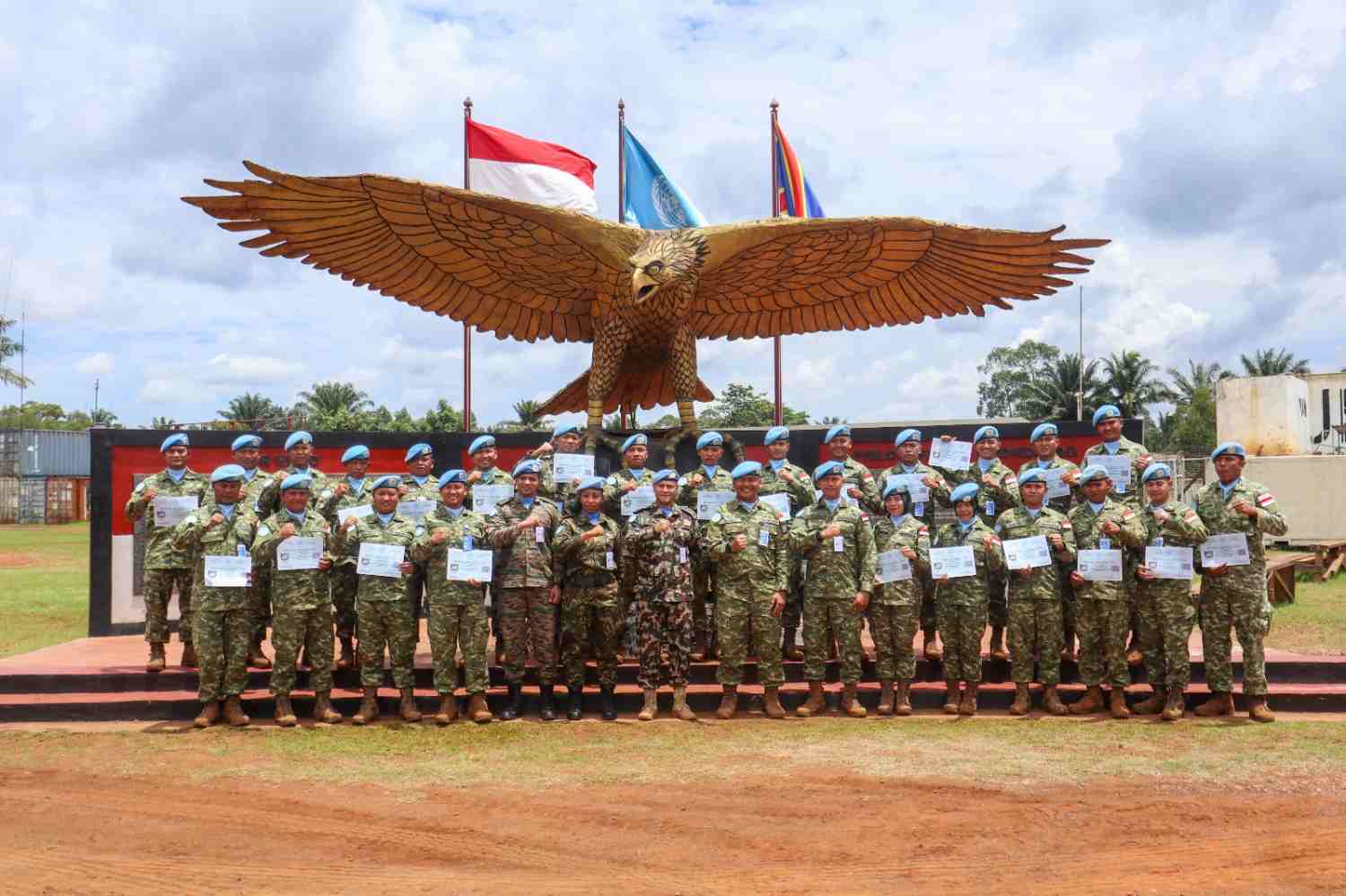 FIB MONUSCO Perkuat Kesiapsiagaan Satgas Kizi TNI Konga XX-W